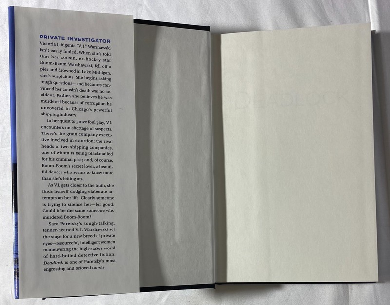 Deadlock Sara Paretsky Hardcover 2020 Reader’s Digest V.I. Warshawski #2 gallery