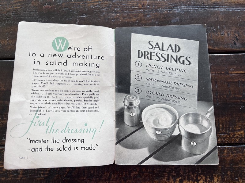 THE HEINZ SALAD BOOK - circa 1935 BY H.J.HEINZ Vintage gallery
