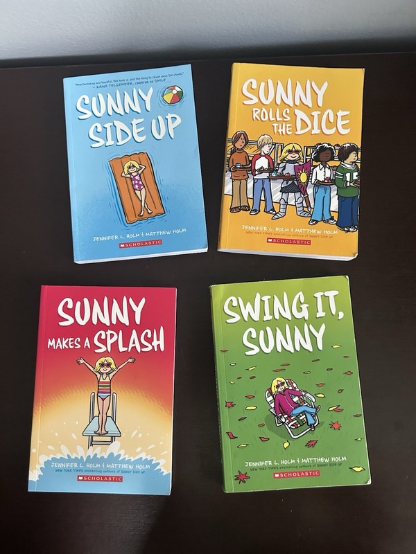 Sunny Series Book Lot of 4 by Jennifer L Holm & Matthew Holm Graphic Novels