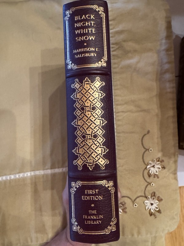 Franklin Library Black Night, White Snow Salisbury 1st Ed Signed HC Illus