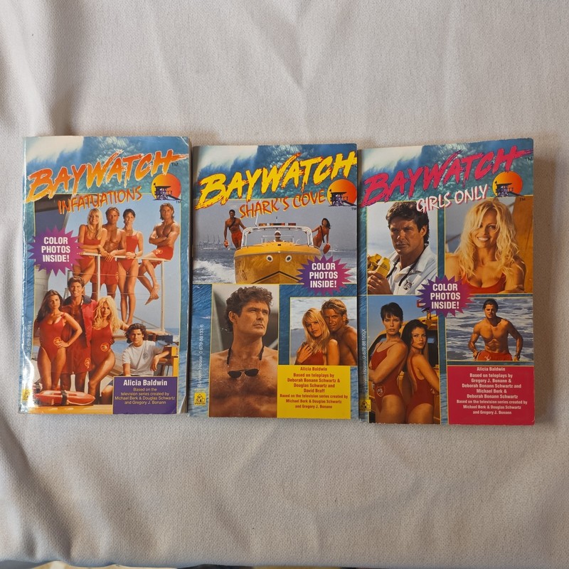 Baywatch Books Lot of 3 by Alicia Baldwin Paperback 1st Editions 1996 RARE