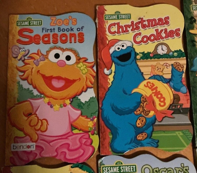 Bendon SESAME STREET Shaped Board Books Lot of 8 Beginnings & First Books 2000's gallery
