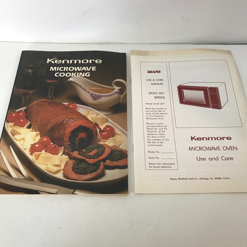 Kenmore Microwave Cooking Cookbook Photos 85 Pages Oven Use and Care 29 Pages