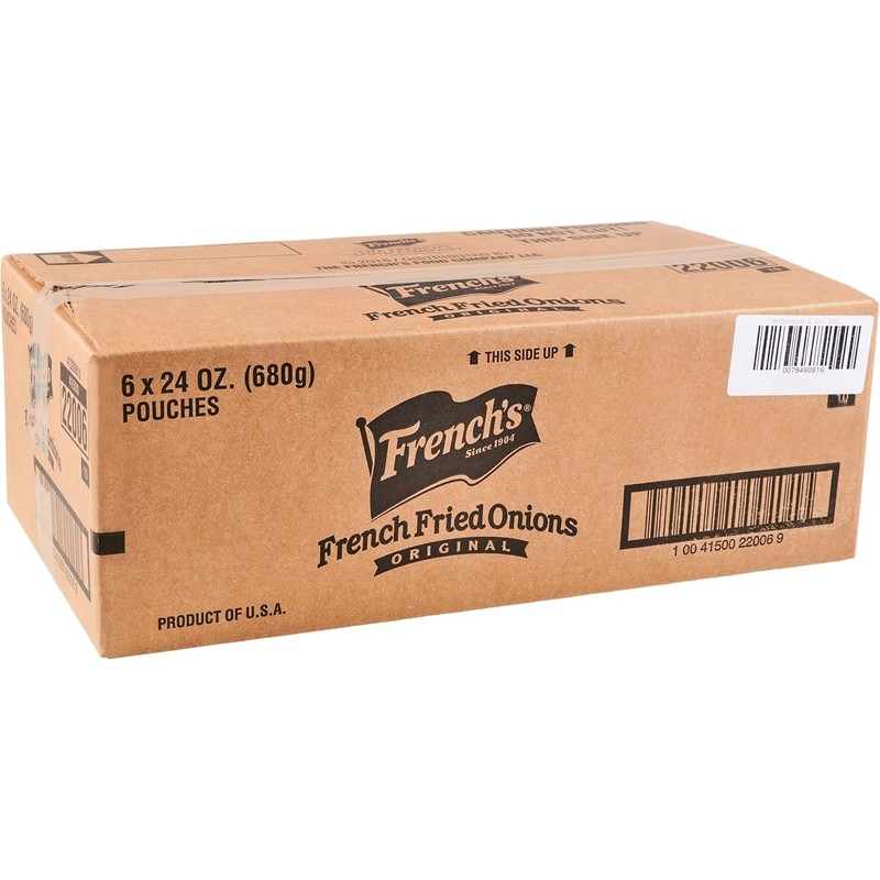 Crispy Fried Onions, 24 oz Pack of 6 - Perfect for Casseroles & Salads gallery