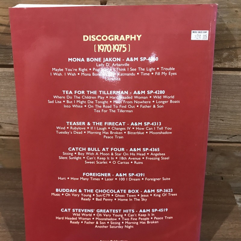 Cat Stevens Complete: Songs from 1970-1975 - 1988 Deluxe Ed. - Ex Cond 328 Pages gallery
