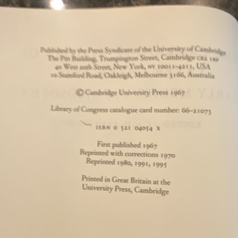 Medieval History Later Greek Medieval Philosophy Cambridge Hardcover Armstrong gallery