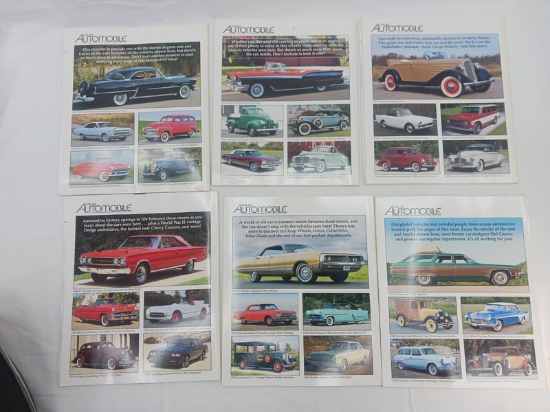 Lot of 6 FULL YEAR Collectible Automobile Magazines 2012 gallery