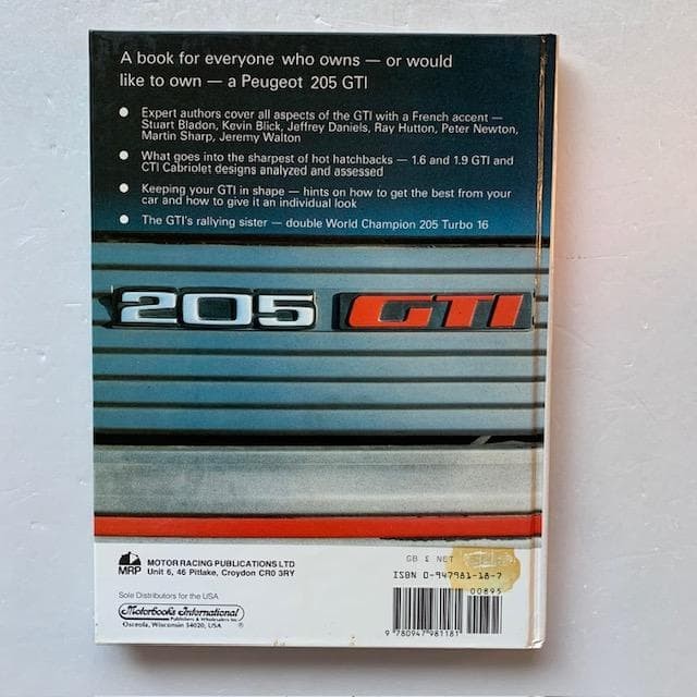Peugeot 205 GTI Enthusiast Book 112 Pages Mechanisms, Tests, Maintenance, Tuning gallery