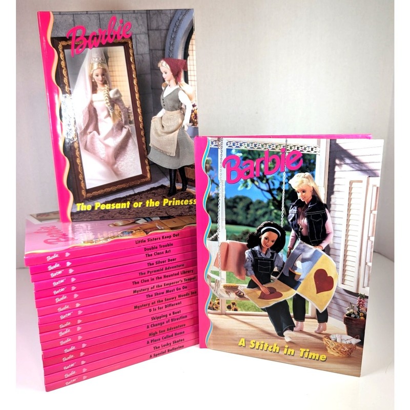 Lot of 18 BARBIE and FRIENDS BOOK CLUB Vintage Book Series by GROLIER Publisher