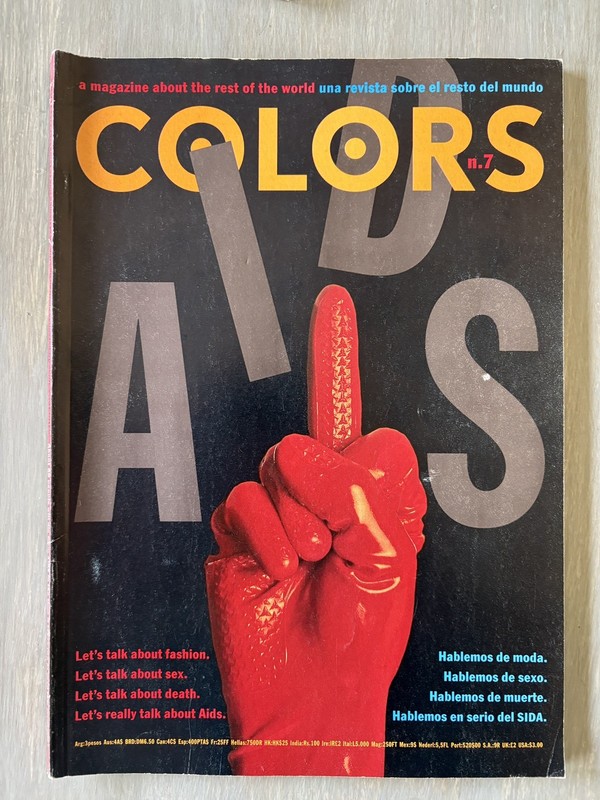 1990s Collectible COLORS Magazine Book Number 7 – AIDS Epidemic Edition