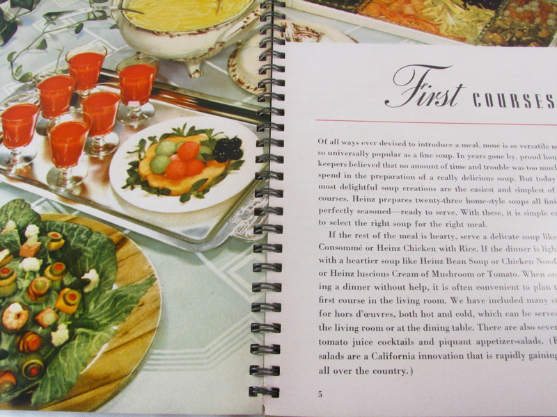 Vintage Heinz Recipe Book Spiral Bound 1939 Ring Wire Bound WWII Cookbook gallery
