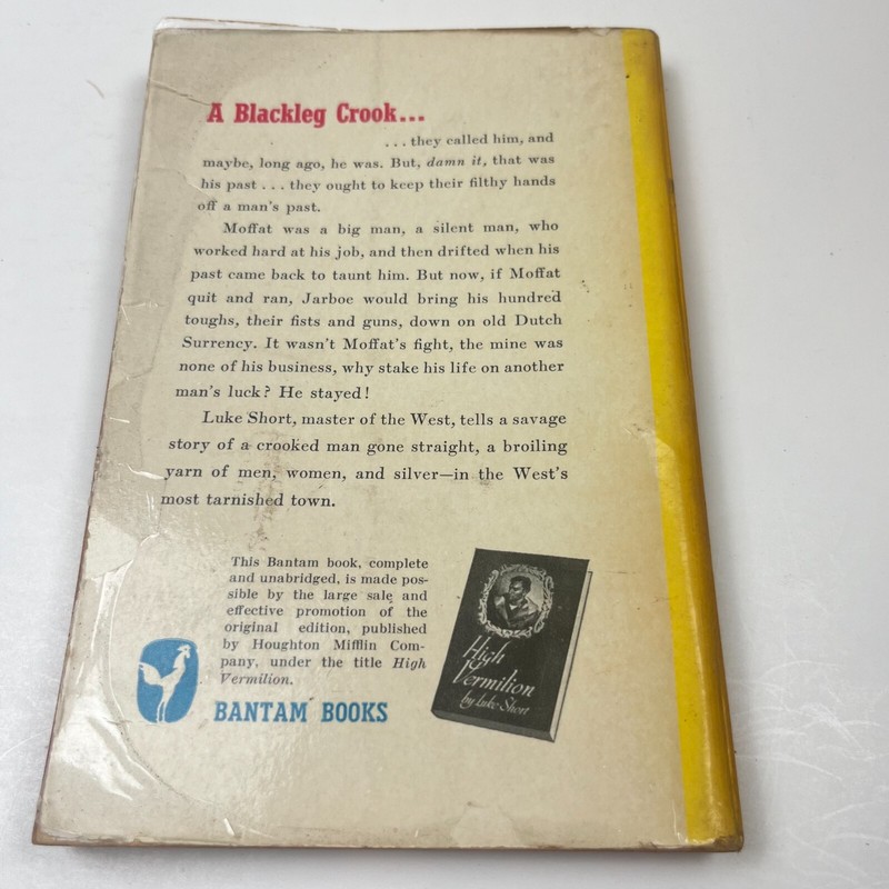 Hands Off! Luke Short PB 1st Bantam #703 (1949) Printing Western Paperback PB gallery