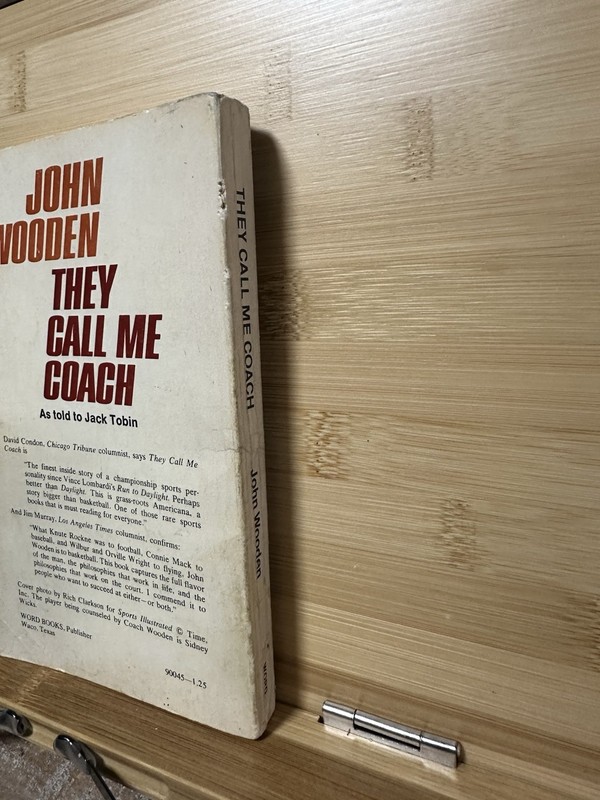 John Wooden – They Call Me Coach Vintage Paperback | UCLA Basketball gallery