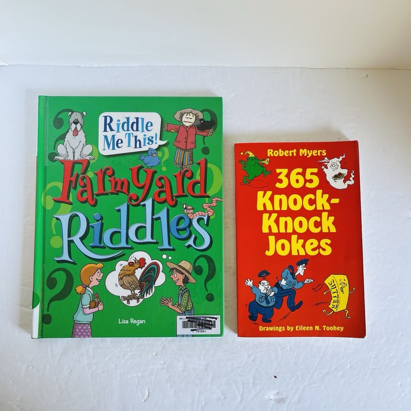Kids Joke Book Lot 2 365 Knock Knock Jokes Farm Yard Riddles Travel Activity