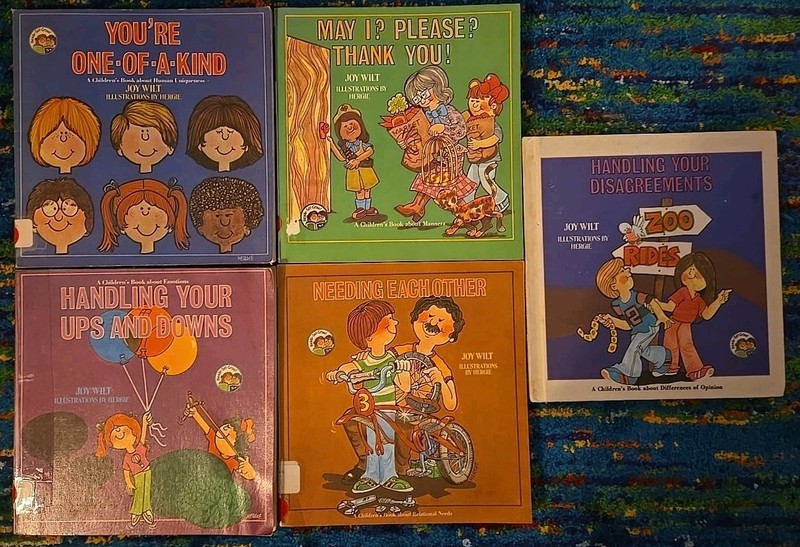 VTG 70s 80s ‘Ready Set Grow Series’ Childrens Book Lot – Manners, Emotions, Conf