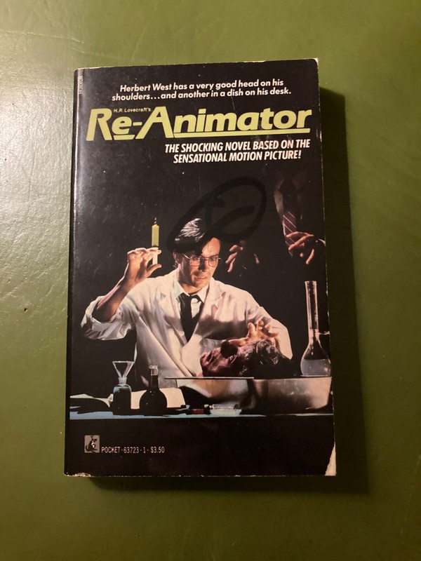 H.P. Lovecraft’s Reanimator – Jeff Robin – 1987 Pocket Books Paperback See Pics