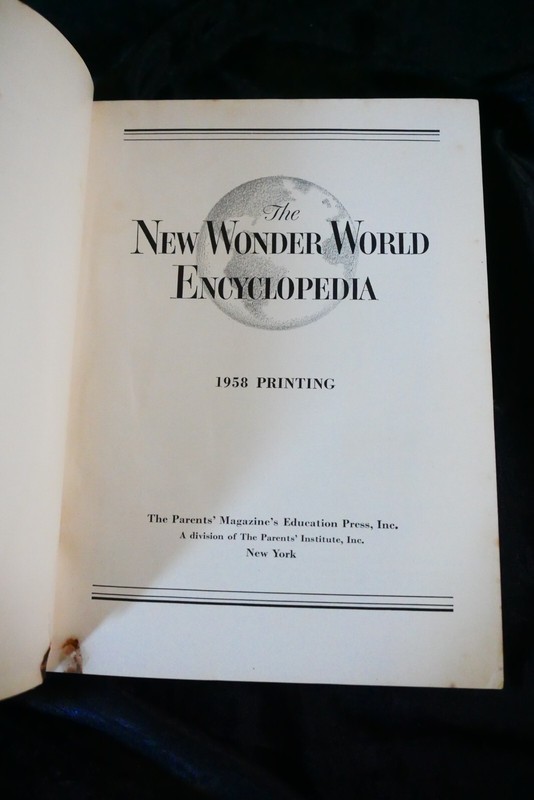 FULL SET - New Wonder World Encyclopedias, Vol 1-11 (1958) Leather Bound gallery