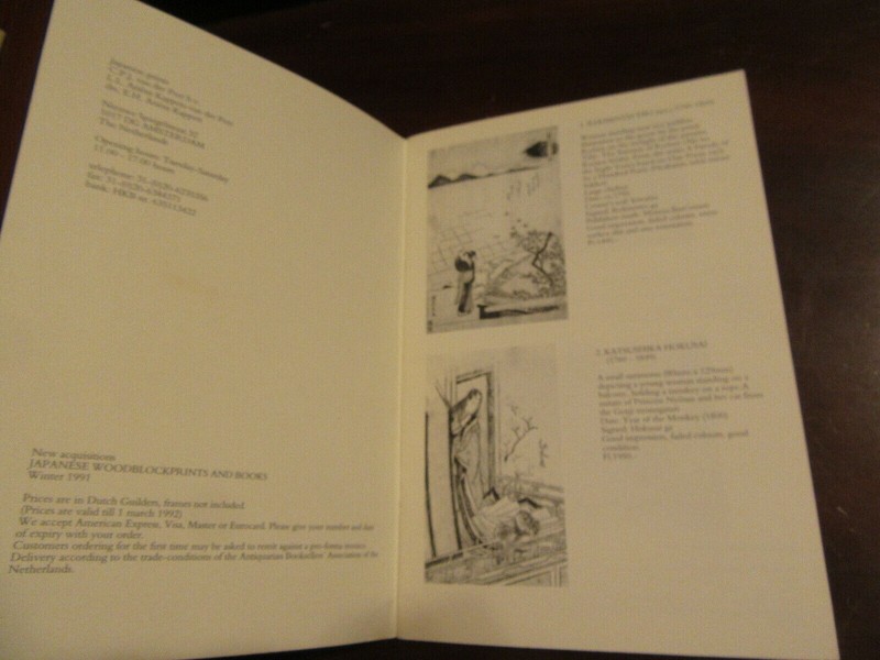 C.P.J.van der Peet b.v. Sales Exhibition Japanese Woodblock prints softcover gallery