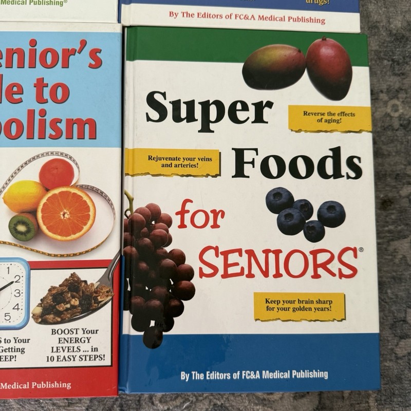 Lot Of 4 FC&A Publishing Senior Health Books Super Foods Aging Metabolism Guides gallery