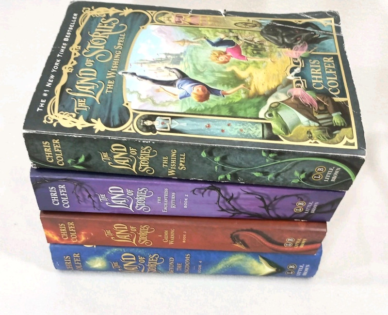 Land Of Stories Book Lot 1 2 3 4 Chris Colfer Paperback Hardcover Mix