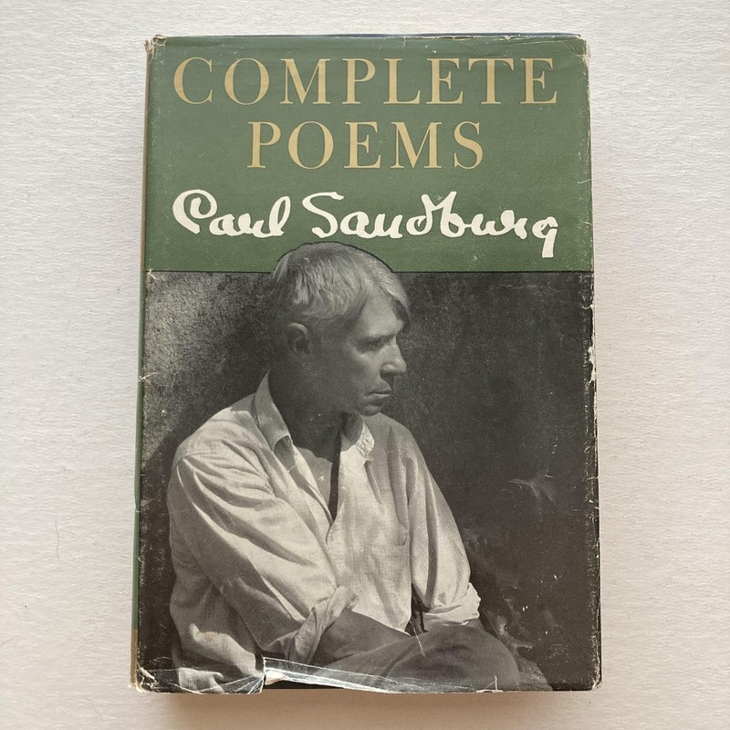 Complete Poems Carl Sandburg Harcourt Brace World 1950 Poetry Hardcover Book