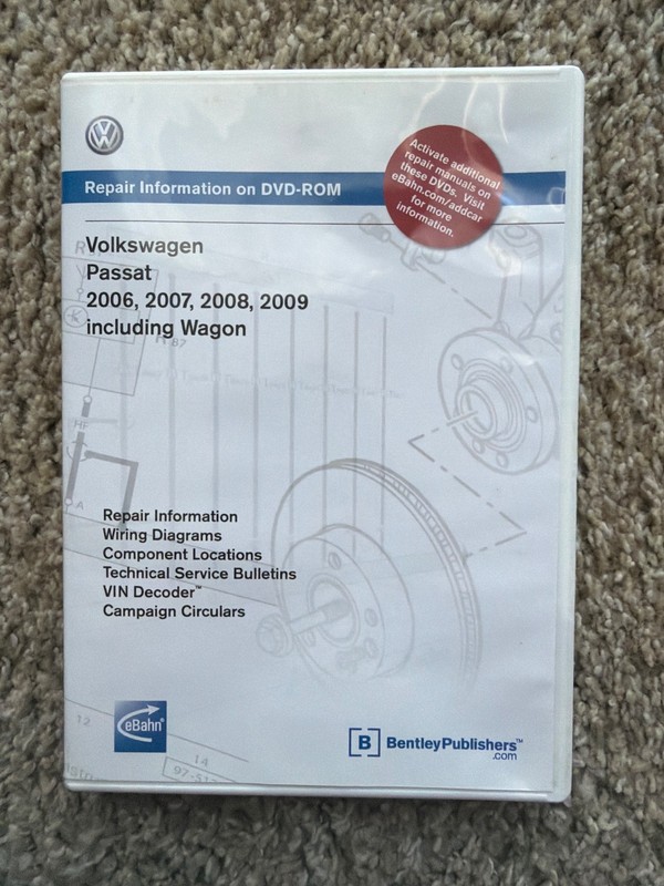 2006-2009 Volkswagen Passat Sedan Wagon service repair Information Manual DVD