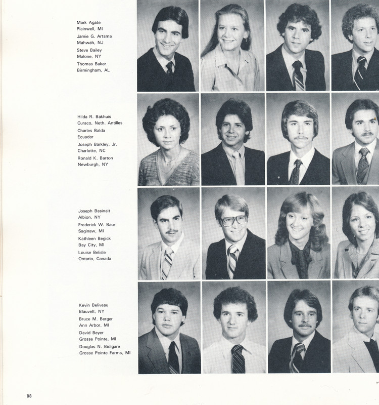 Midland MI Northwood Institute yearbook 1982 Michigan gallery