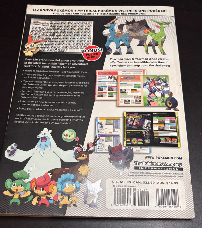 Pokemon Black White Official Unova Pokedex Guide Volume 2 Paperback Book gallery