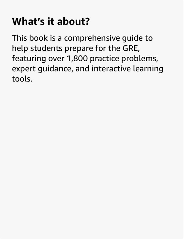 5 lb. Book of GRE Practice on All Subjects 1,800 Test Qs & Drills gallery