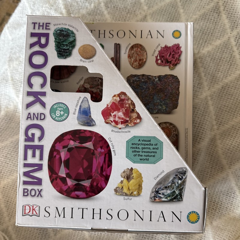DK Smithsonian The Rock and Gem Box Of 9 Hardcover Books(Missing 1 Book In Set
