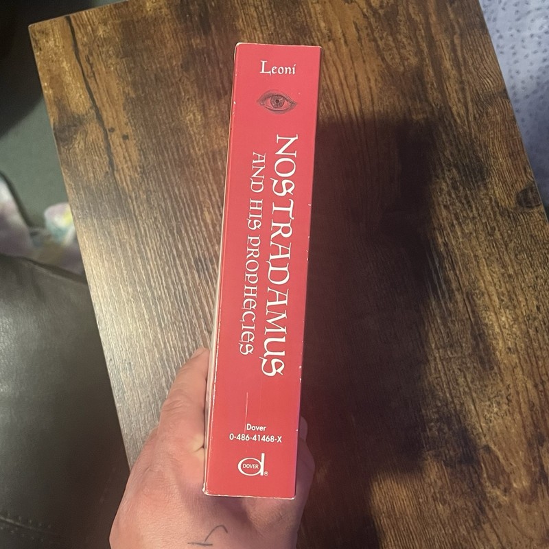 Nostradamus and His Prophecies by Edgar Leonia Paperback Book Dover gallery