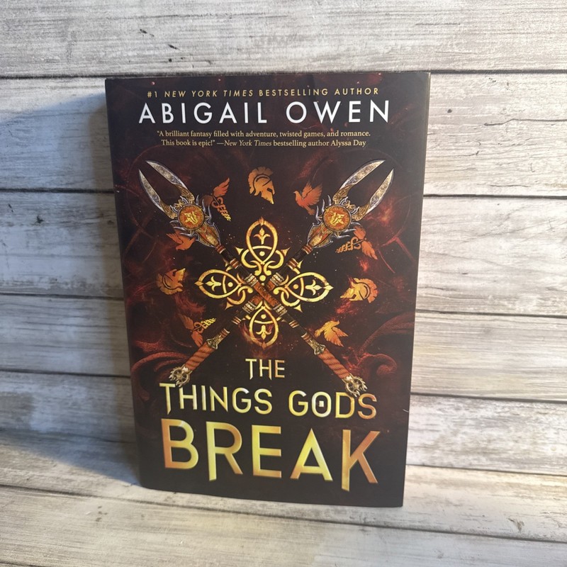New! The Things Gods Break By Abigail Owen 2025, Hardcover First Edition