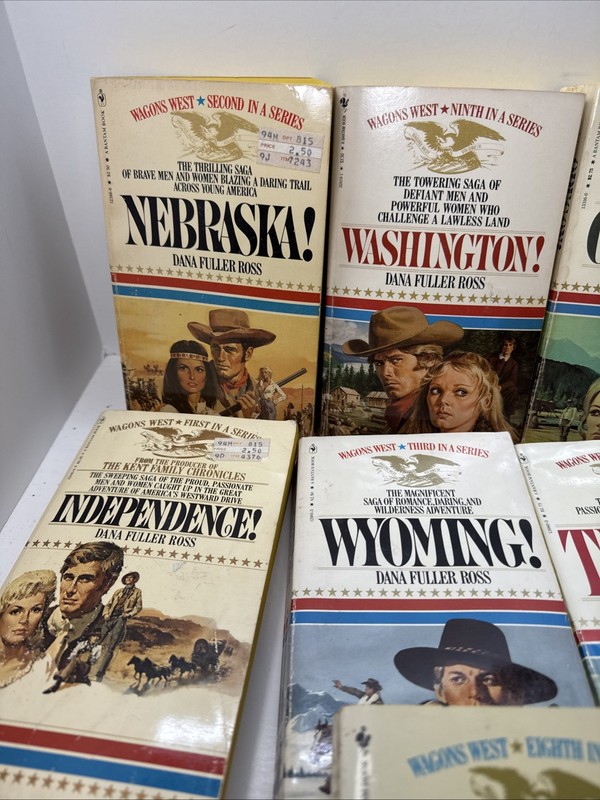 Wagons West Dana Fuller Ross Lot of 12 Historical Fiction Western Romance PB gallery