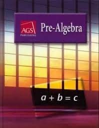 PRE-ALGEBRA HARDCOVER By Ags Secondary *Excellent Condition*