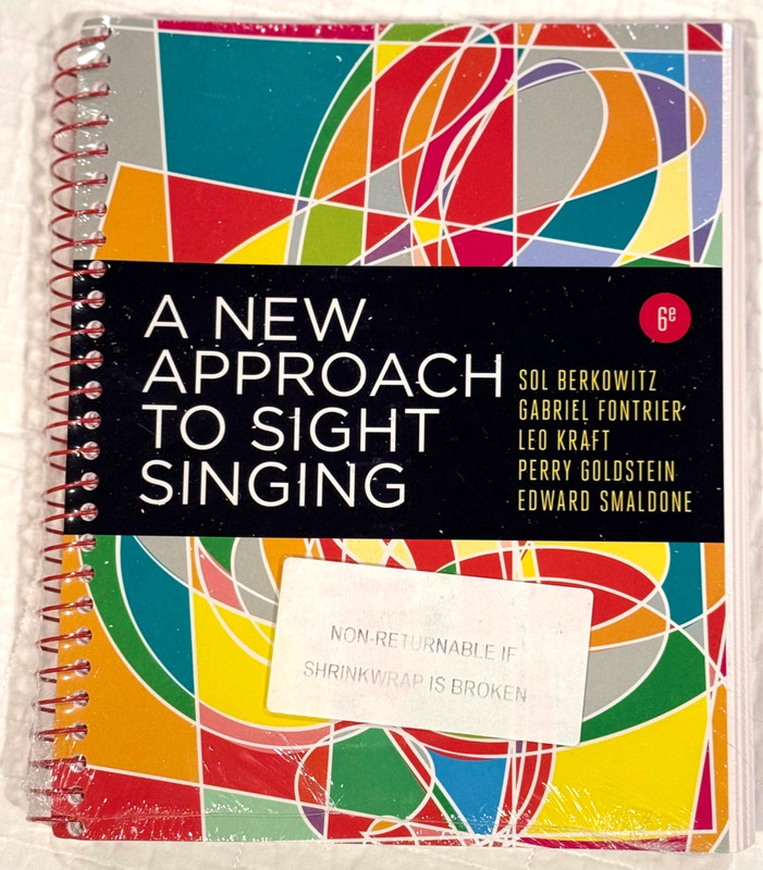 A New Approach to Sight Singing 6th Edition – Spiral Binding Sealed New NIP