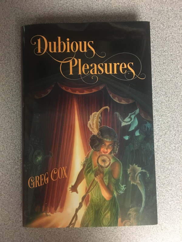 Signed & Numbered Dubious Pleasures by Greg Cox for Boskone 63, NESFA Press 2026