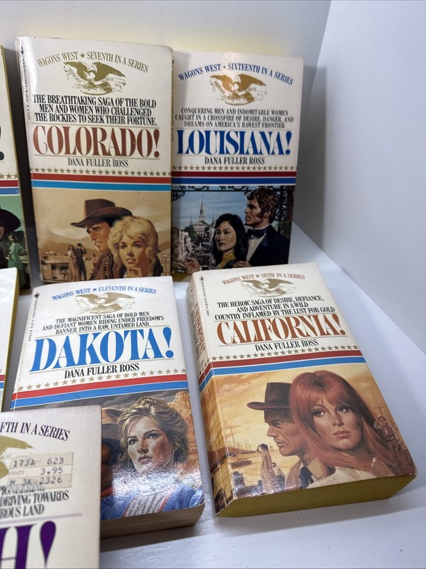 Wagons West Dana Fuller Ross Lot of 12 Historical Fiction Western Romance PB gallery
