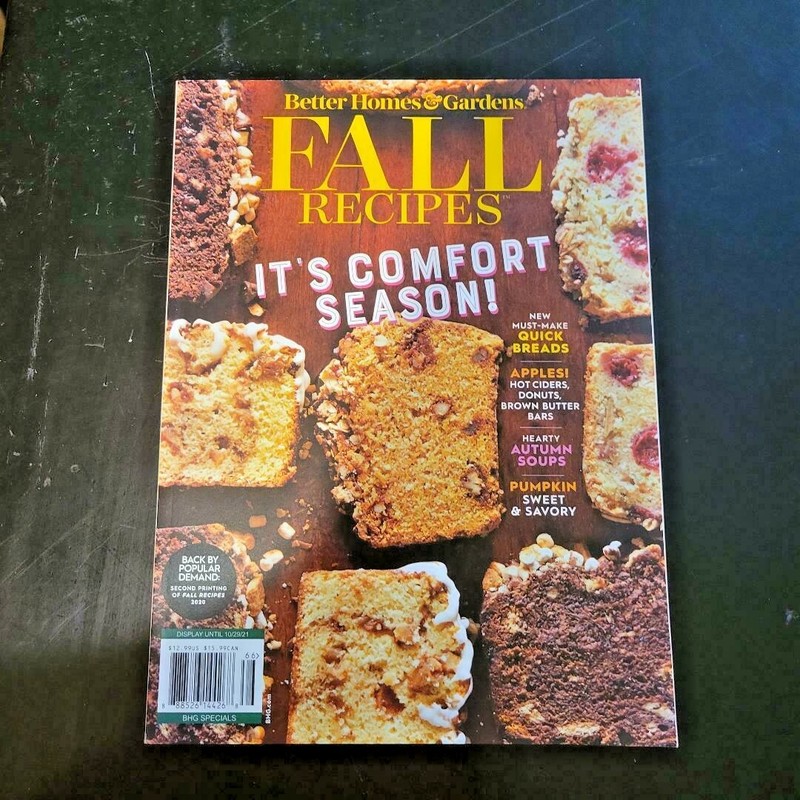 FALL RECIPES by BH&G – It’s Comfort Season – 2nd Printing of Fall 2020 Issue NEW