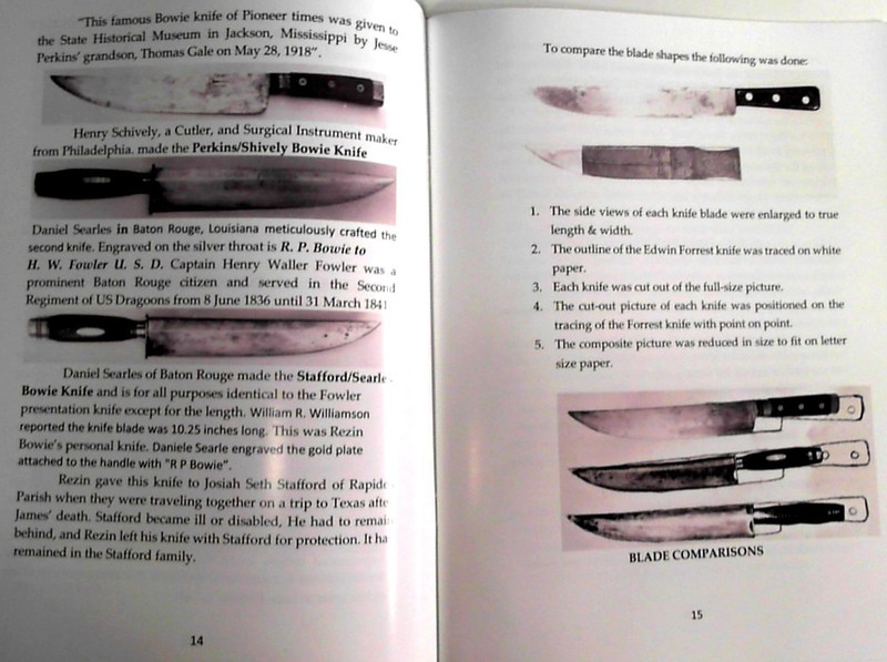 2 in 1 Books on Jim Bowie Edwin Forrest Knife & Acadia Plantation Bowie's Home gallery
