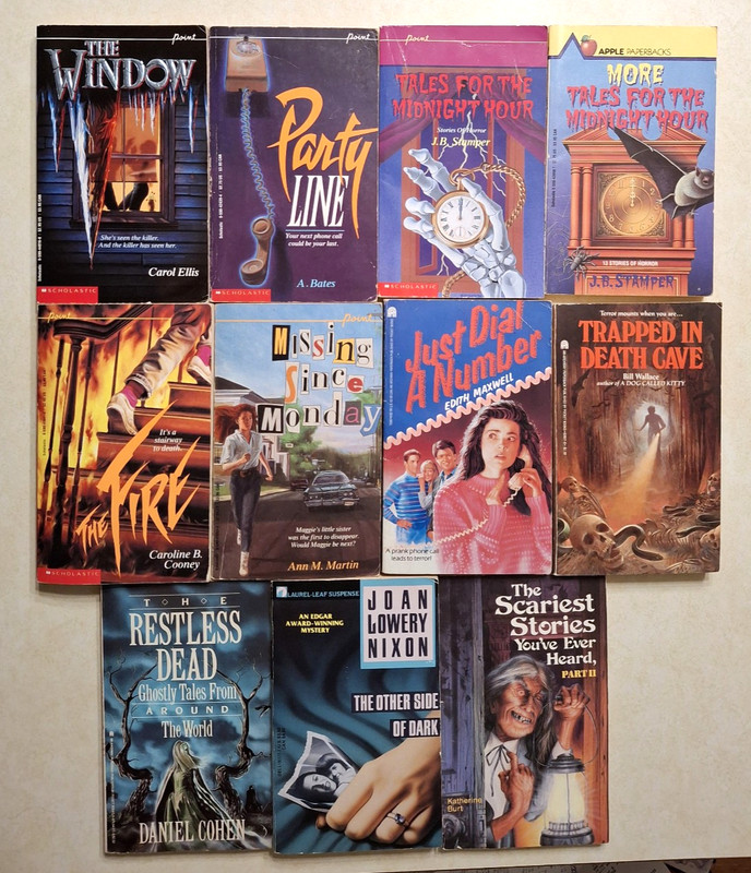 Vintage YA Teen Horror Books Lot 1980s 1990s Pulp Point Scholastic Paperbacks