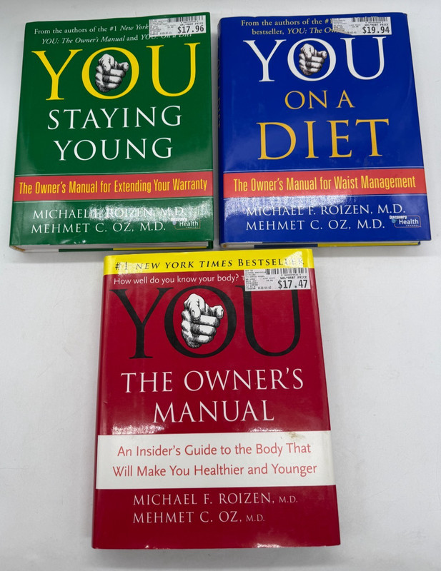 YOU 3 Books by Roizen & OZ Owner's Manual, Staying Young, On a Diet gallery