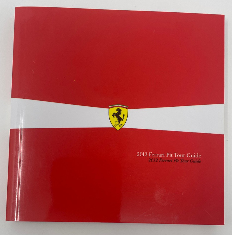 2012 Ferrari Pit Tour Guide – Paddock Club EXCLUSIVE, F1 Formula 1 FREE SHIPPING