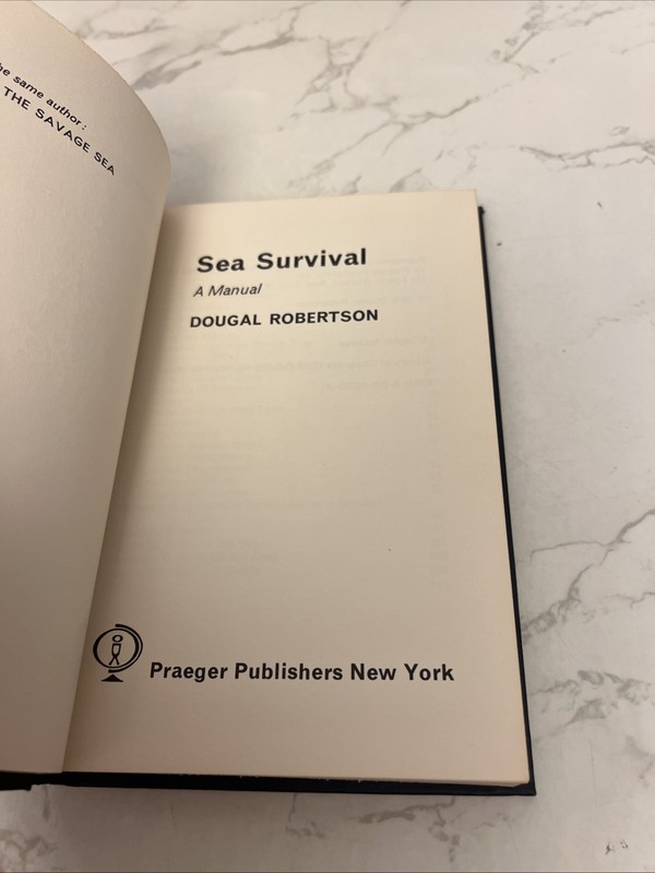 Vintage 70s Sea Survival: A Manual by Dougal Robertson Hardcover gallery