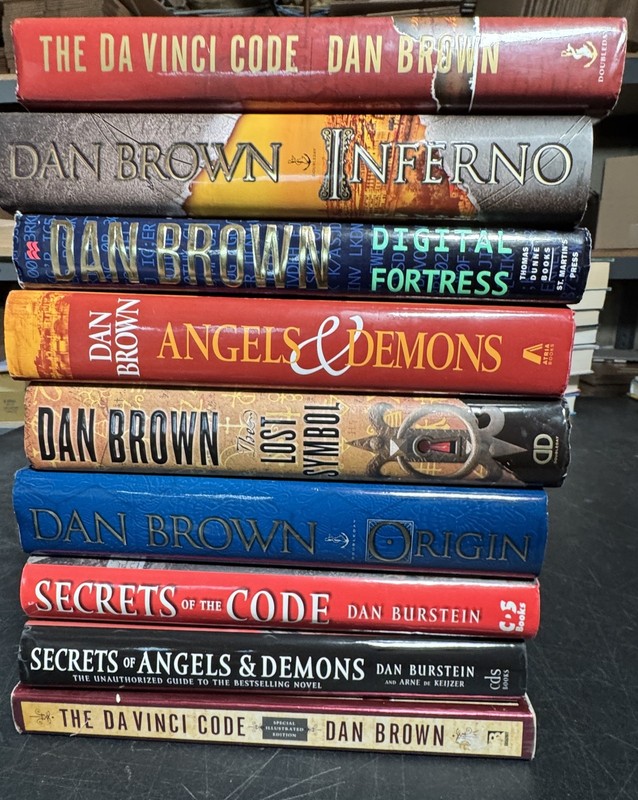 Complete Series Set ROBERT LANGDON 1-5 Dan Brown Lot 9 Most 8 Hardcovers gallery