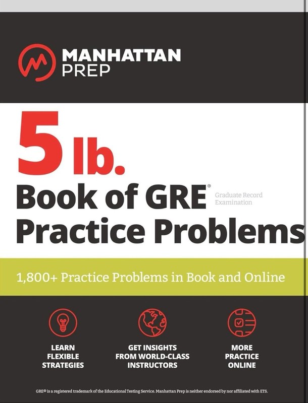 5 lb. Book of GRE Practice on All Subjects 1,800 Test Qs & Drills