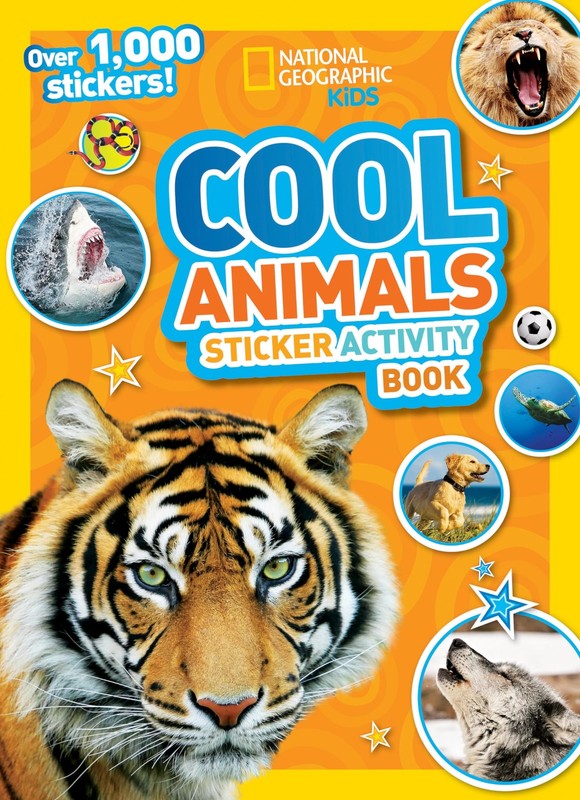 National Geographic Kids Cool Animals Sticker Activity Book: Over Multicolor