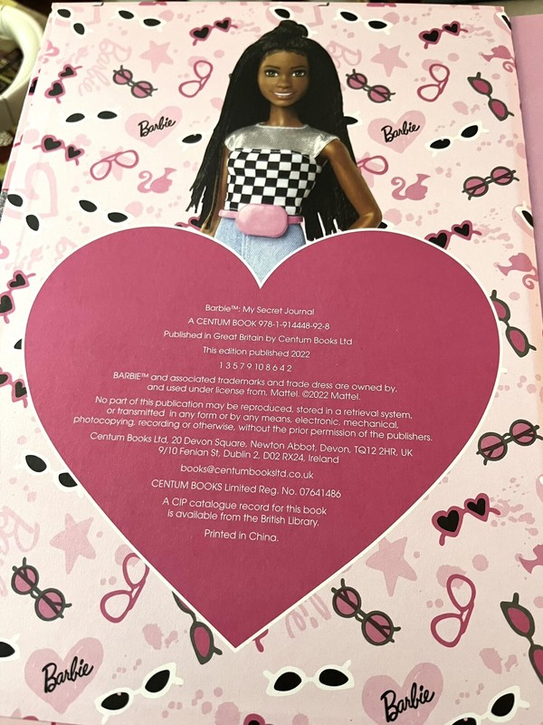 Barbie My Secret Journal Hardcover Activity Book Grl Pwr New 2022 Mattel Rare gallery