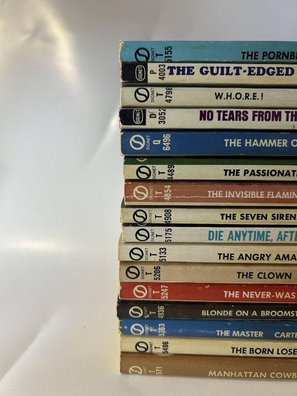 Carter Brown Mystery Series Vintage Paperback Lot Signet Crime Novels gallery