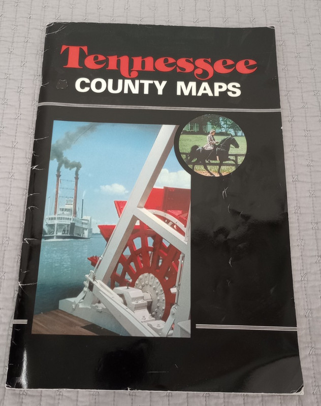 Tennessee TN VTG Counties 16×11 Map Book Historical Illustrations CJ Puetz 1995