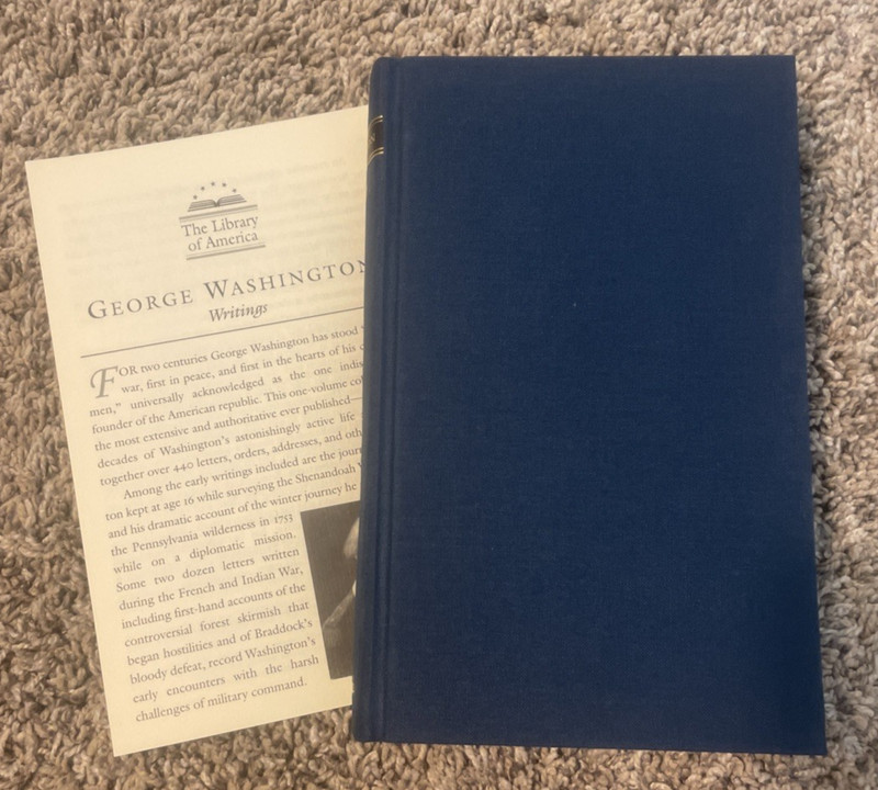The Library Of America Washington Writings 2001 Hardcover American History gallery